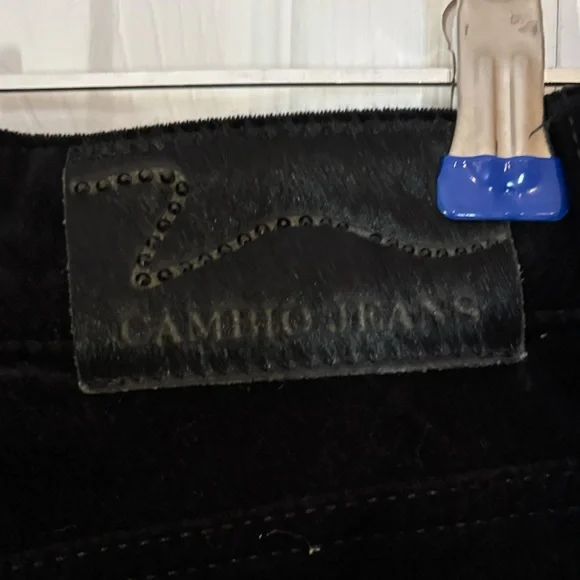 Cambio Black Velour Jeans Style Pants - Picture 4 of 4